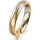 Ring 18 Karat Gelbgold/950 Platin 4.0 mm sandmatt