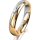 Ring 18 Karat Gelbgold/950 Platin 4.0 mm poliert 1 Brillant G vs 0,025ct