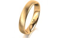 Ring 14 Karat Gelbgold 4.0 mm sandmatt