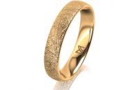 Ring 14 Karat Gelbgold 4.0 mm kristallmatt