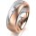 Ring 18 Karat Rotgold/950 Platin 7.0 mm sandmatt 1 Brillant G vs 0,025ct