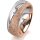 Ring 18 Karat Rotgold/950 Platin 7.0 mm kristallmatt 1 Brillant G vs 0,025ct