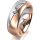 Ring 18 Karat Rotgold/950 Platin 7.0 mm l&auml;ngsmatt 1 Brillant G vs 0,065ct