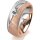 Ring 18 Karat Rotgold/950 Platin 7.0 mm kreismatt 1 Brillant G vs 0,110ct