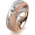 Ring 18 Karat Rotgold/950 Platin 7.0 mm kristallmatt 1 Brillant G vs 0,110ct