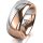 Ring 18 Karat Rotgold/950 Platin 8.0 mm poliert