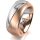 Ring 18 Karat Rotgold/950 Platin 8.0 mm sandmatt