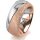 Ring 18 Karat Rotgold/950 Platin 8.0 mm kreismatt