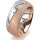 Ring 18 Karat Rotgold/950 Platin 8.0 mm kreismatt 1 Brillant G vs 0,025ct