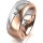 Ring 18 Karat Rotgold/950 Platin 8.0 mm l&auml;ngsmatt 1 Brillant G vs 0,065ct