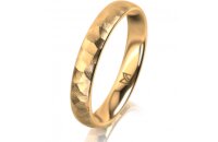 Ring 18 Karat Gelbgold 3.5 mm diamantmatt