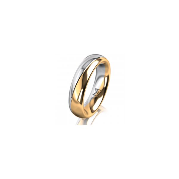 Ring 18 Karat Gelbgold/950 Platin 5.0 mm poliert