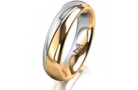 Ring 18 Karat Gelbgold/950 Platin 5.0 mm poliert