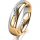 Ring 18 Karat Gelbgold/950 Platin 5.0 mm poliert 5 Brillanten G vs Gesamt 0,035ct