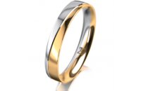 Ring 18 Karat Gelbgold/950 Platin 3.5 mm poliert