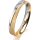Ring 18 Karat Gelbgold/950 Platin 3.5 mm kreismatt