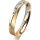 Ring 18 Karat Gelbgold/950 Platin 3.5 mm sandmatt 1 Brillant G vs 0,025ct