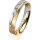 Ring 18 Karat Gelbgold/950 Platin 4.0 mm sandmatt 1 Brillant G vs 0,050ct