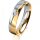 Ring 18 Karat Gelbgold/950 Platin 4.5 mm poliert 1 Brillant G vs 0,050ct