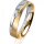 Ring 18 Karat Gelbgold/950 Platin 4.5 mm sandmatt 1 Brillant G vs 0,050ct