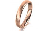 Ring 18 Karat Rotgold 3.5 mm sandmatt