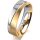 Ring 18 Karat Gelbgold/950 Platin 5.5 mm sandmatt