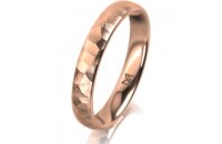 Ring 18 Karat Rotgold 3.5 mm diamantmatt