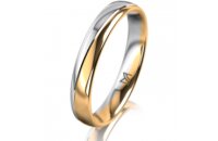 Ring 14 Karat Gelb-/Weissgold 3.5 mm poliert