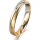 Ring 14 Karat Gelb-/Weissgold 3.5 mm sandmatt