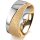Ring 18 Karat Gelbgold/950 Platin 8.0 mm kreismatt