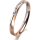 Ring 18 Karat Rotgold/950 Platin 2.5 mm l&auml;ngsmatt 1 Brillant G vs 0,025ct