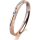 Ring 18 Karat Rotgold/950 Platin 2.5 mm kreismatt 1 Brillant G vs 0,025ct