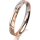 Ring 18 Karat Rotgold/950 Platin 3.0 mm diamantmatt