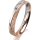 Ring 18 Karat Rotgold/950 Platin 3.5 mm kristallmatt