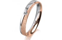 Ring 18 Karat Rotgold/950 Platin 3.5 mm kreismatt 1...