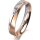 Ring 18 Karat Rotgold/950 Platin 4.0 mm l&auml;ngsmatt 1 Brillant G vs 0,025ct