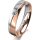 Ring 18 Karat Rotgold/950 Platin 4.5 mm poliert 1 Brillant G vs 0,050ct