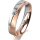 Ring 18 Karat Rotgold/950 Platin 4.5 mm sandmatt 1 Brillant G vs 0,050ct