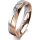 Ring 18 Karat Rotgold/950 Platin 4.5 mm poliert 4 Brillanten G vs Gesamt 0,025ct