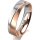 Ring 18 Karat Rotgold/950 Platin 5.0 mm l&auml;ngsmatt