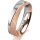 Ring 18 Karat Rotgold/950 Platin 5.0 mm kreismatt