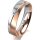 Ring 18 Karat Rotgold/950 Platin 5.0 mm längsmatt 1 Brillant G vs 0,025ct