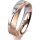 Ring 18 Karat Rotgold/950 Platin 5.0 mm sandmatt 1 Brillant G vs 0,050ct