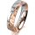 Ring 18 Karat Rotgold/950 Platin 5.0 mm diamantmatt 1 Brillant G vs 0,050ct