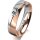 Ring 18 Karat Rotgold/950 Platin 5.0 mm poliert 1 Brillant G vs 0,090ct