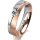 Ring 18 Karat Rotgold/950 Platin 5.0 mm sandmatt 1 Brillant G vs 0,090ct