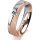Ring 18 Karat Rotgold/950 Platin 5.0 mm kreismatt 1 Brillant G vs 0,090ct
