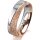 Ring 18 Karat Rotgold/950 Platin 5.5 mm kristallmatt