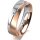 Ring 18 Karat Rotgold/950 Platin 5.5 mm l&auml;ngsmatt 1 Brillant G vs 0,025ct
