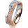 Ring 18 Karat Rotgold/950 Platin 5.5 mm kristallmatt 1 Brillant G vs 0,025ct